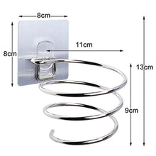 Stainless Steel Hair Dryer Holder Wall Mounted No Drilling Stainless Steel