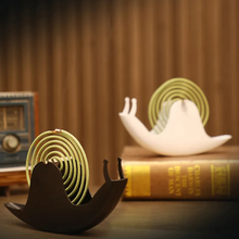 Cute Snail Shape Mosquito Coil Incense Holder Shelf Retro Unique
